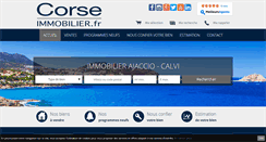 Desktop Screenshot of corseimmobilier.fr